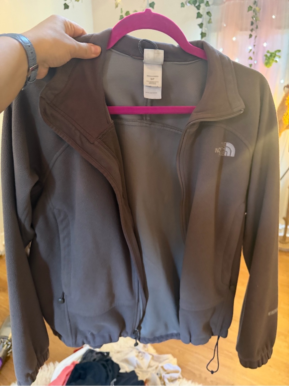 The North Face Women's Dark Gray Full-Zip Fleece Jacket